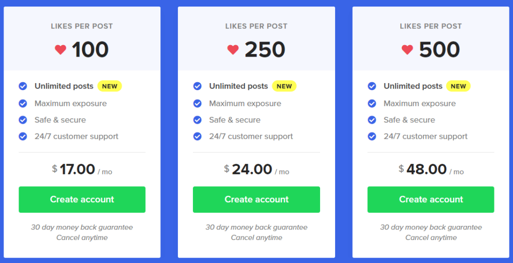 Picture of Automatic Viral’s pricing